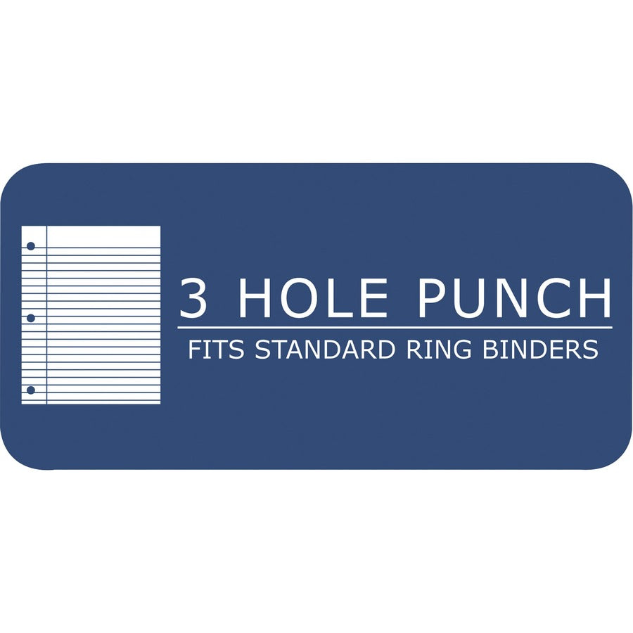 150 Sheets - 300 Pages - Printed - Spiral Bound - Both Side Ruling Surface - Red Margin - 3 Hole(s) - 15 lb Basis Weight - 56 g/m² Grammage - 11" x 9" Sheet Size - 0.50" Height x 9" Width x 11" Length - White Paper - Black Binding - 12 / Carton