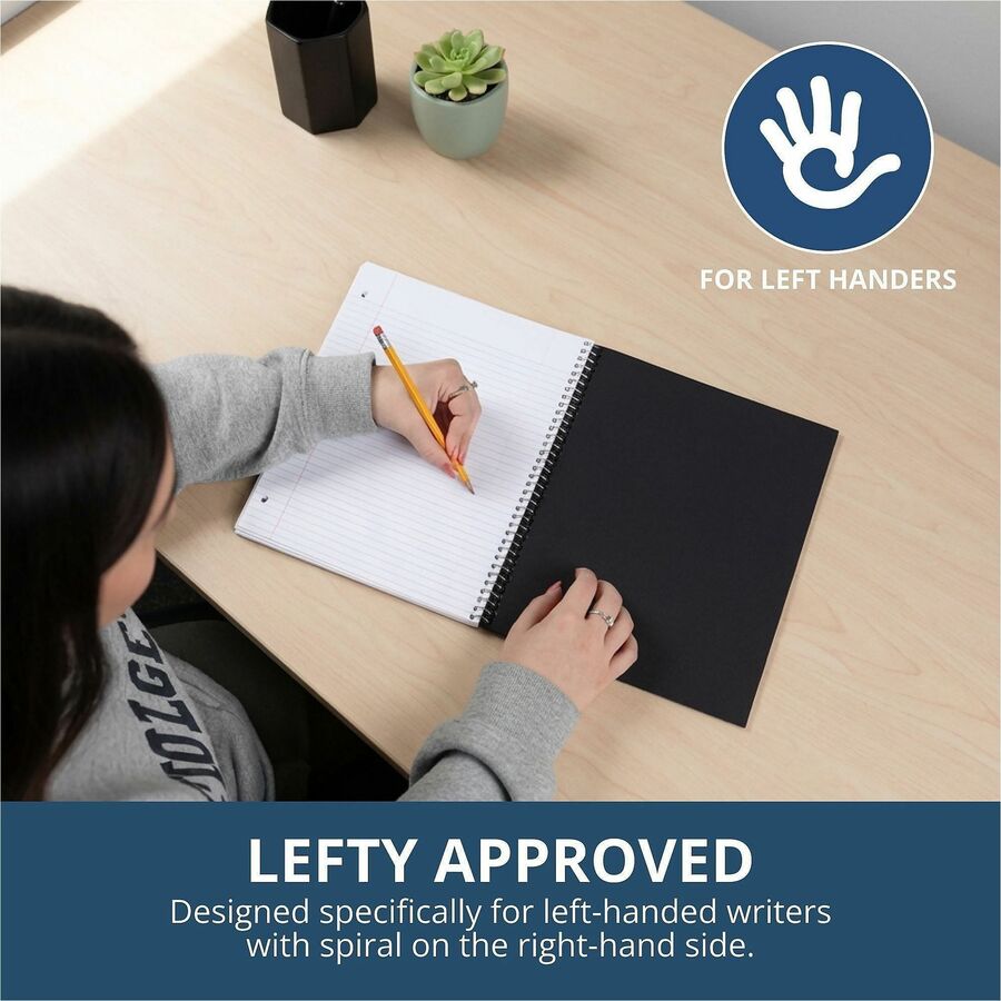 100 Sheets - 200 Pages - Printed - Spiral Bound - Both Side Ruling Surface - Red Margin - 3 Hole(s) - 15 lb Basis Weight - 56 g/m² Grammage - 10 1/2" x 8 1/2" Sheet Size - 0.50" Height x 8.5" Width x 10.5" Length - White Paper - 1 Carton