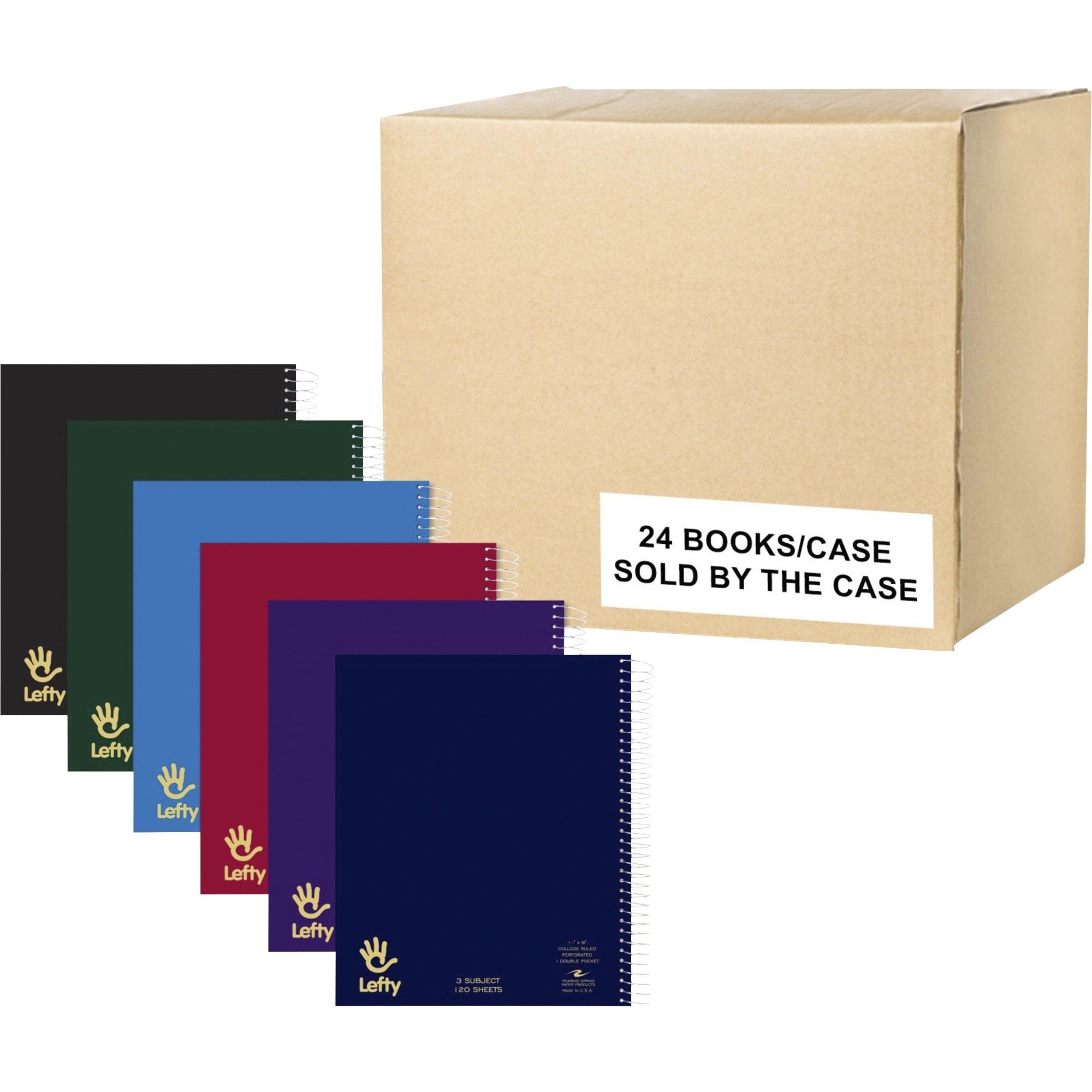 120 Sheets - 240 Pages - Printed - Spiral Bound - Both Side Ruling Surface - Red Margin - 3 Hole(s) - 15 lb Basis Weight - 56 g/m² Grammage - 11" x 9" Sheet Size - 0.55" Height x 9" Width x 11" Length - White Paper - 1 Carton