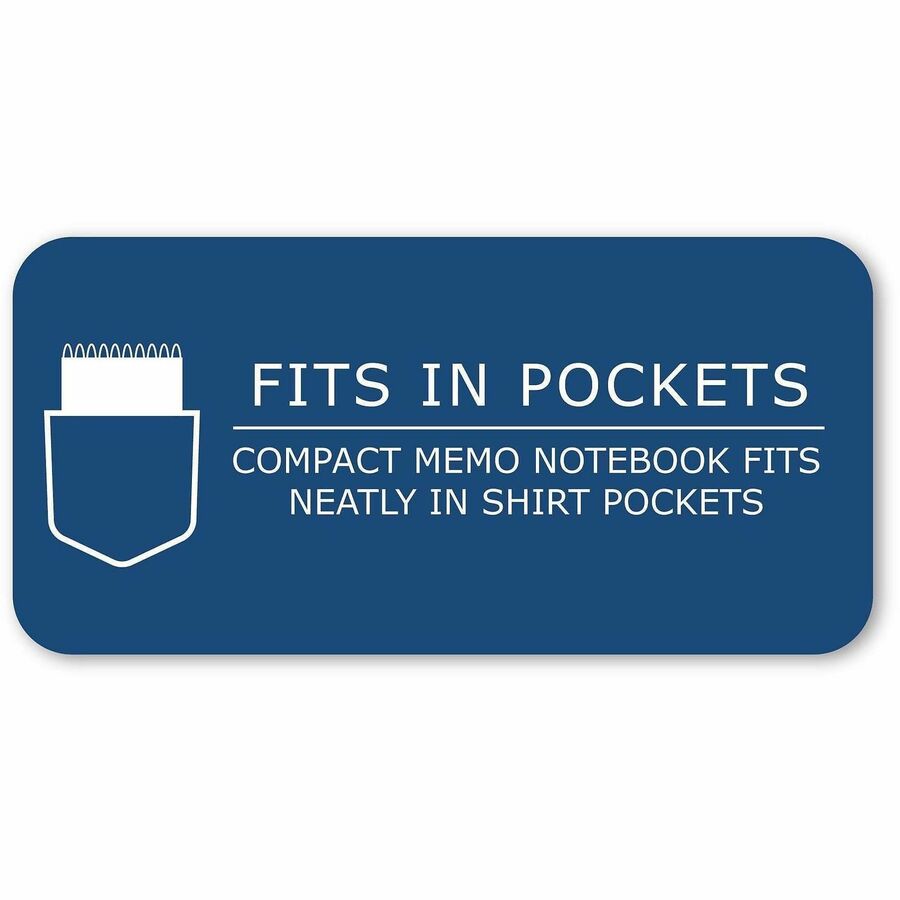75 Sheets - 150 Pages - Printed - Spiral Bound - Both Side Ruling Surface - 1 Hole(s) - 15 lb Basis Weight - 56 g/m² Grammage - 5" x 3" Sheet Size - 0.30" Height x 3" Width x 5" Length - White Paper - 1 Carton