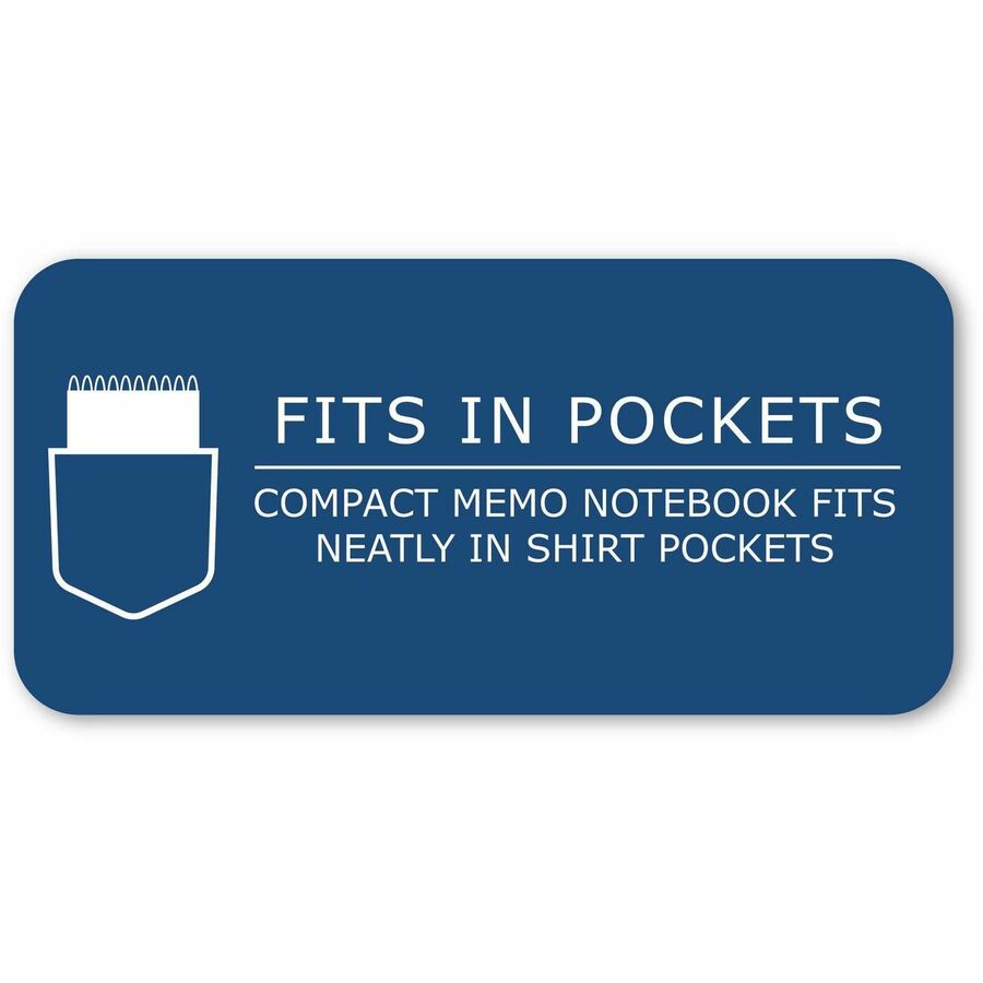 75 Sheets - 150 Pages - Printed - Spiral Bound - Both Side Ruling Surface - 1 Hole(s) - 15 lb Basis Weight - 56 g/m² Grammage - 5" x 3" Sheet Size - 0.30" Height x 3" Width x 5" Length - White Paper - 1 Carton