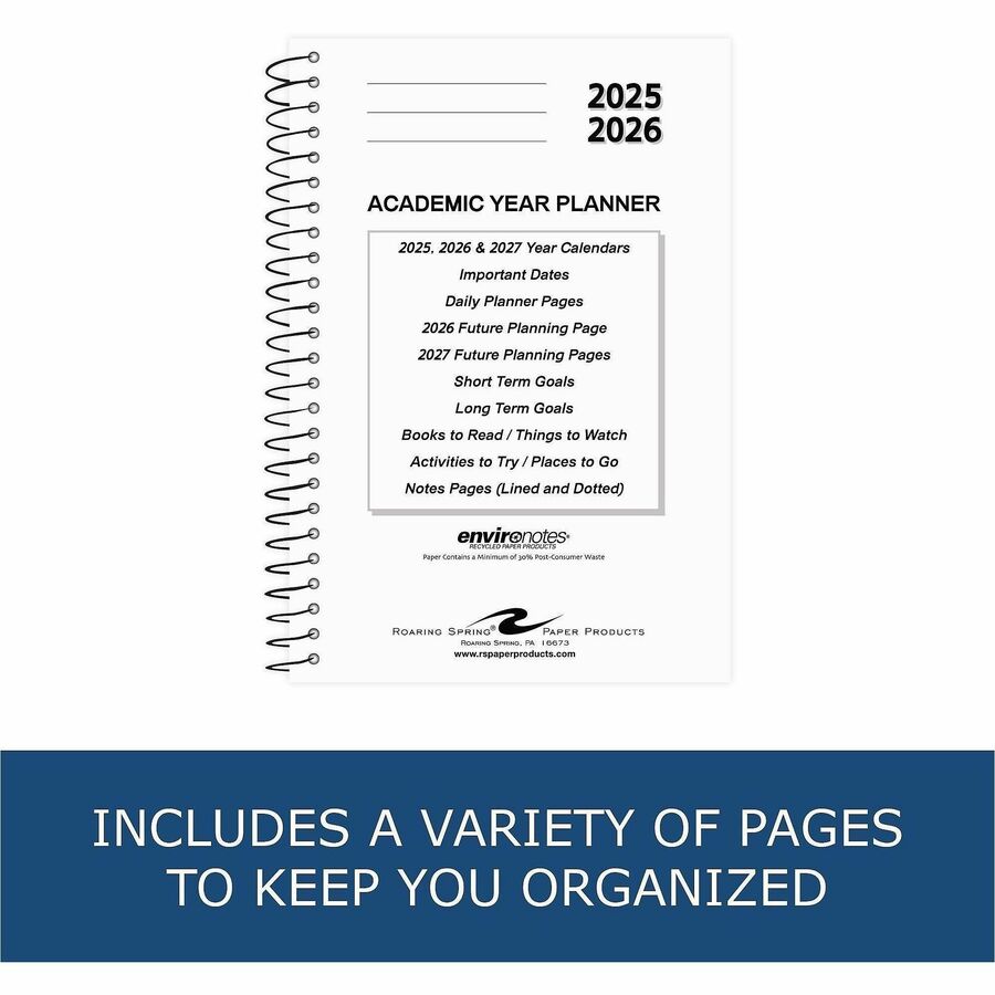 Roaring Spring 14-month Academic Planner