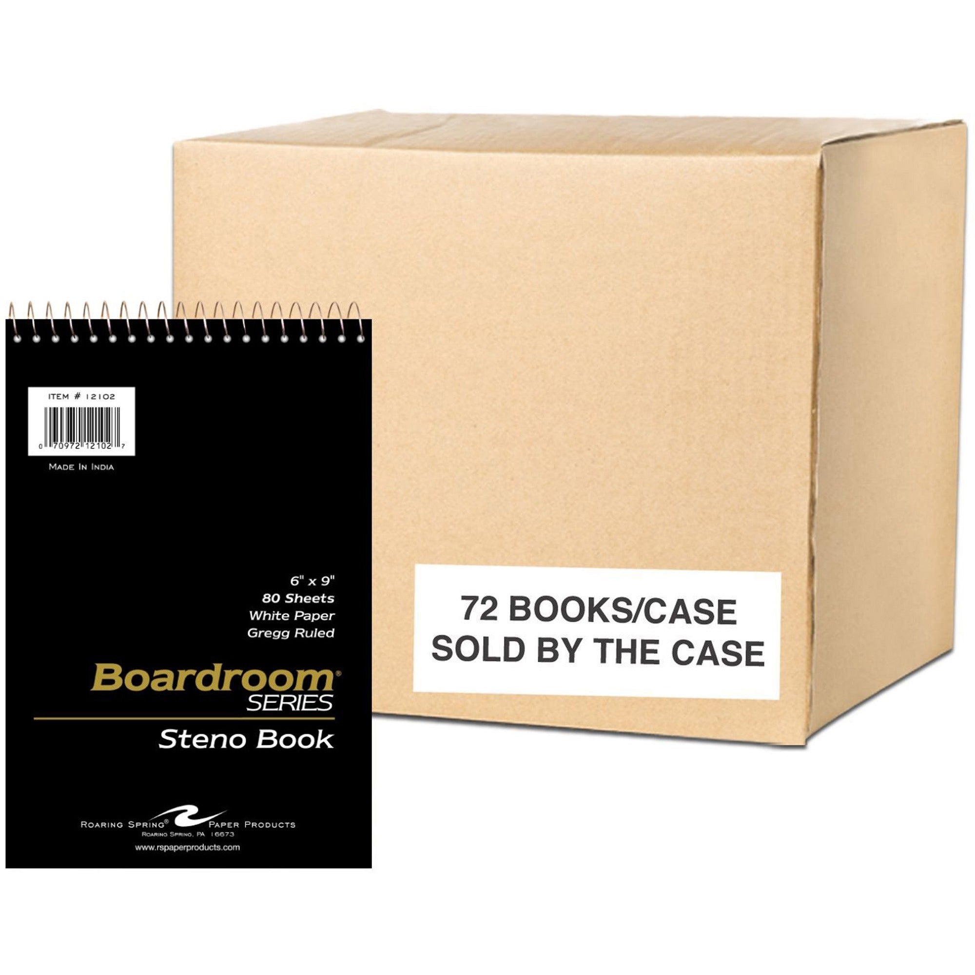 80 Sheets - 160 Pages - Printed - Spiral Bound - Both Side Ruling Surface - Red Margin - 15 lb Basis Weight - 56 g/m² Grammage - 9" x 6" Sheet Size - 0.30" Height x 6" Width x 9" Length - White Paper - 1 Carton