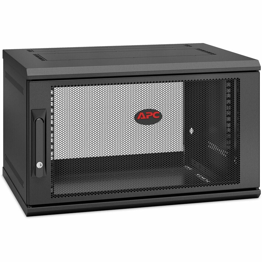 APC by Schneider Electric NetShelter WX 6U Single Hinged Wall-mount Enclosure 400mm Deep