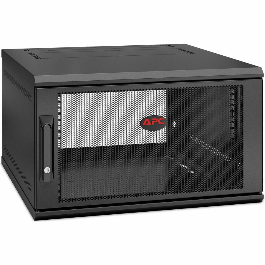 APC by Schneider Electric NetShelter WX 6U Single Hinged Wall-mount Enclosure 600mm Deep