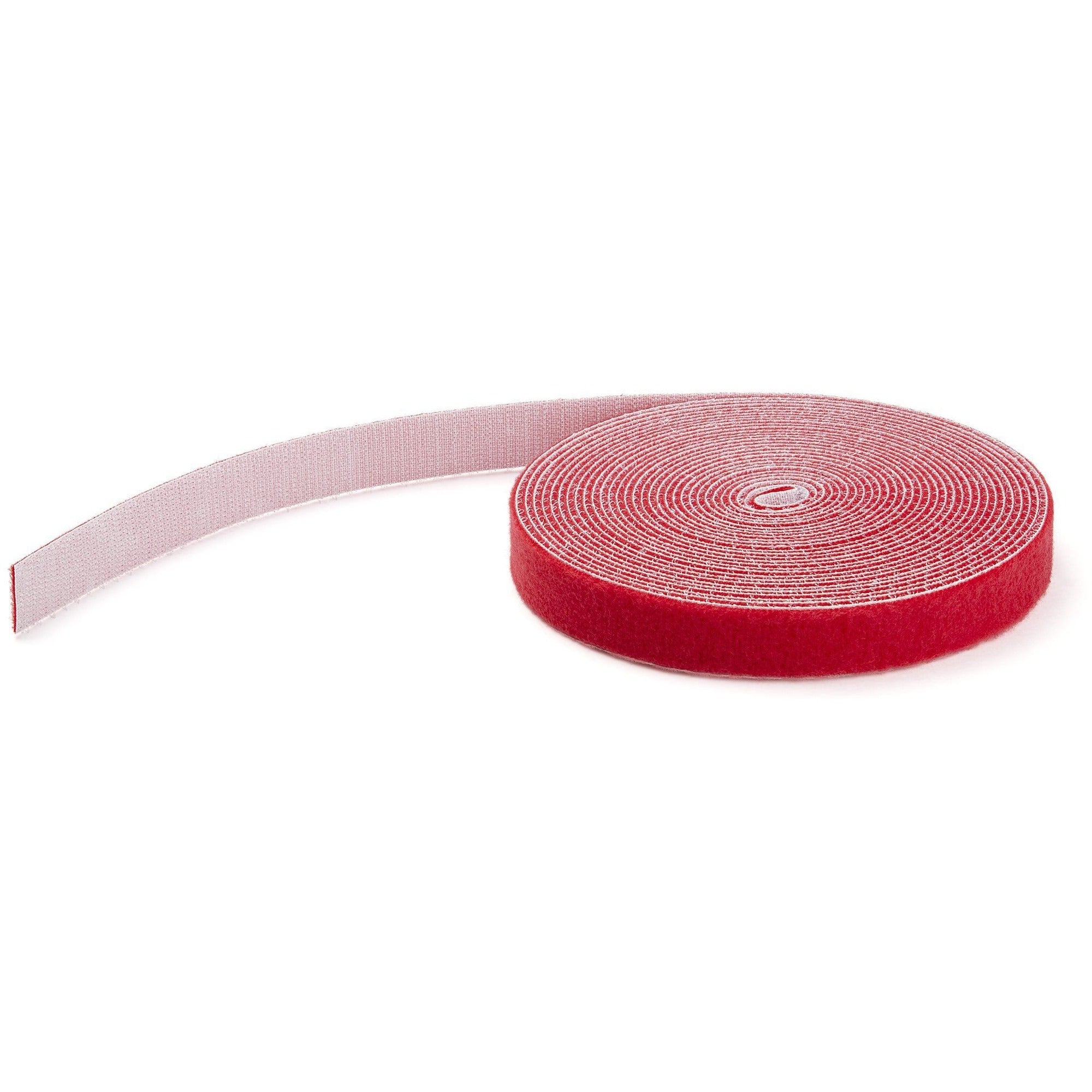 StarTech.com 25ft. Hook and Loop Roll - Red
