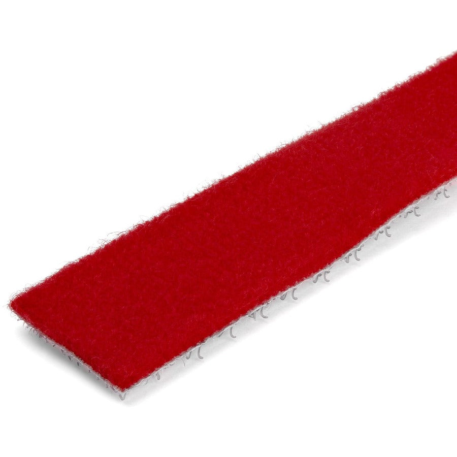 StarTech.com 25ft. Hook and Loop Roll - Red