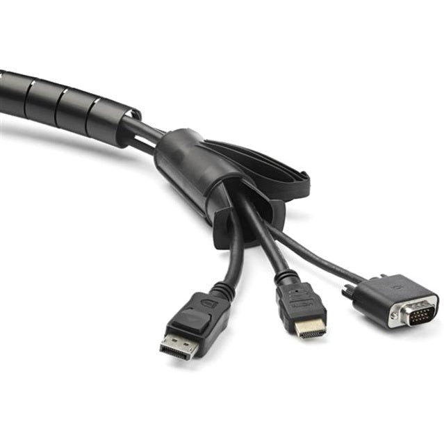 StarTech.com Cable-Management Sleeve, Black, Polyethylene, 59.06" Length, 1 Each