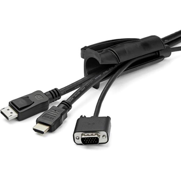 StarTech.com Cable-Management Sleeve, Black, Polyethylene, 98.43" Length, 1 Each