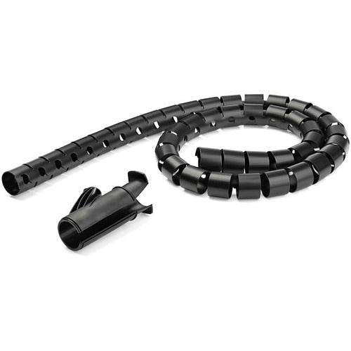 StarTech.com Cable-Management Sleeve, Black, Polyethylene, 59.06" Length, 1 Each