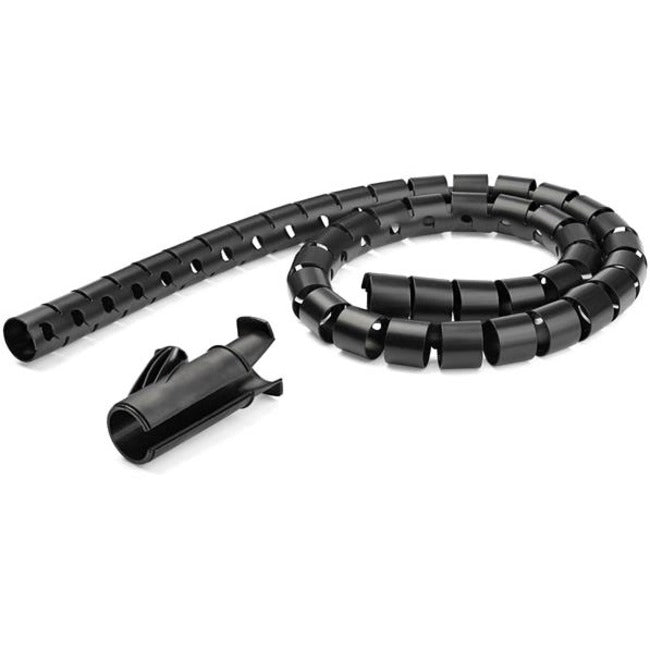 StarTech.com Cable-Management Sleeve, Black, Polyethylene, 98.43" Length, 1 Each