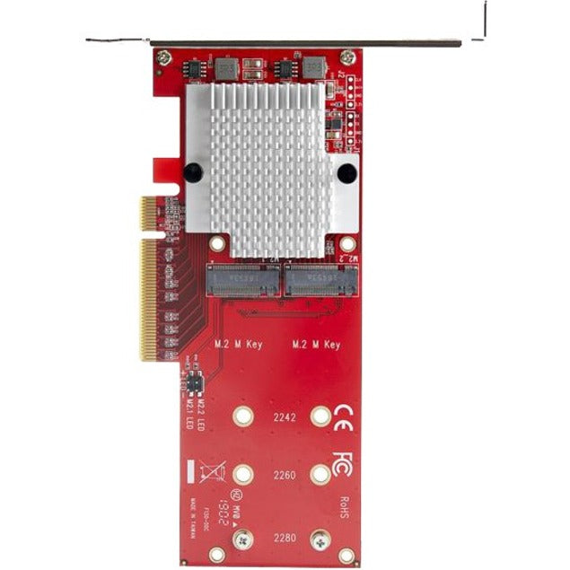 StarTech.com x8 PCI Express to Dual M.2 PCIe SSD Adapter
