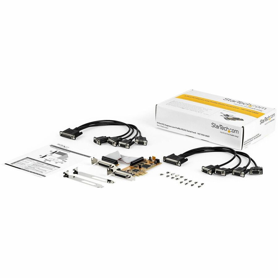 StarTech.com 8-Port PCI Express Serial Card with 16C1050 UART