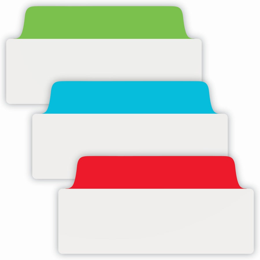Avery&reg; Ultra Tabs File Tab - 1152 Tab(s) - 1.50" Tab Height x 3" Tab Width - Red Film, Clear Paper, Blue, Green Tab(s) - Double-sided, Writable, Reusable, Removable, PVC-free, Repositionable, Smudge Resistant, Sturdy, Durable - 1 Carton