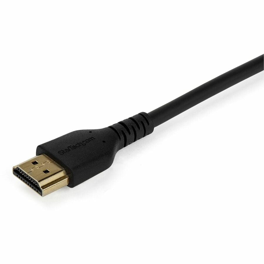 StarTech.com 2m (6.6 ft) Premium High Speed HDMI Cable with Ethernet, 4K 60Hz, Gold Plated Connectors, Shielded, Black, 1 Each