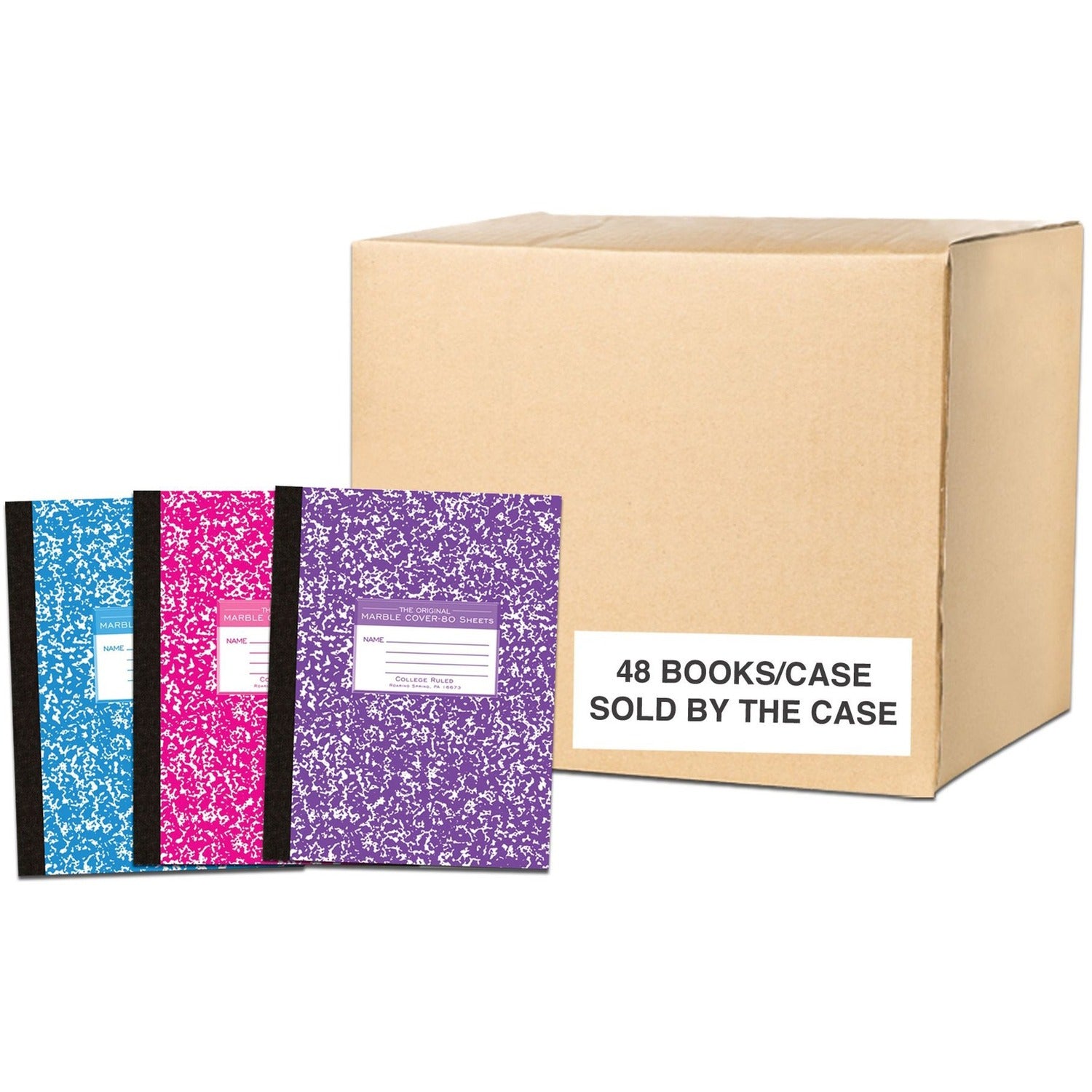 80 Sheets - 160 Pages - Printed - Sewn/Tapebound - Both Side Ruling Surface - Red Margin - 15 lb Basis Weight - 56 g/m² Grammage - 10 1/4" x 7 7/8" Sheet Size - 0.50" Height x 7.9" Width x 10.3" Length - White Paper - Black Binding - 8 / Carton