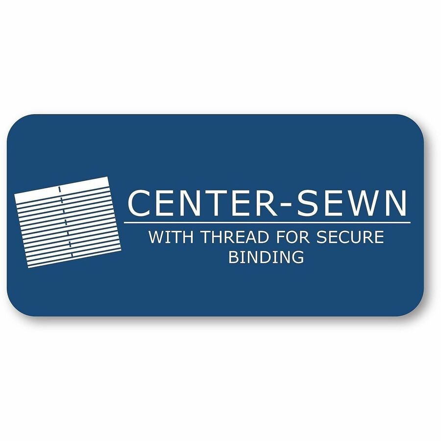 80 Sheets - 160 Pages - Printed - Sewn/Tapebound - Both Side Ruling Surface - Red Margin - 15 lb Basis Weight - 56 g/m² Grammage - 10 1/4" x 7 7/8" Sheet Size - 0.50" Height x 7.9" Width x 10.3" Length - White Paper - Black Binding - 1 Carton