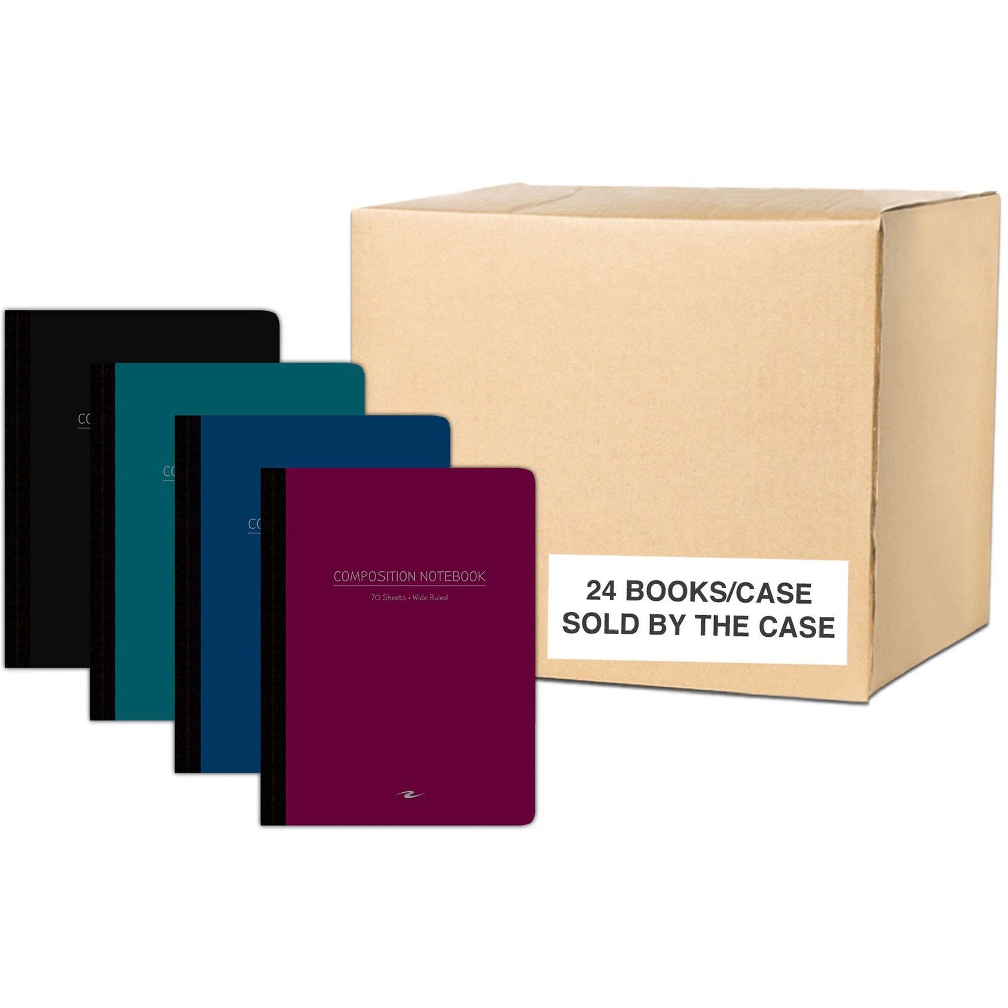 70 Sheets - 140 Pages - Printed - Sewn/Tapebound - Both Side Ruling Surface - Red Margin - 15 lb Basis Weight - 56 g/m² Grammage - 9 3/4" x 7 1/2" Sheet Size - 0.33" Height x 7.5" Width x 9.8" Length - White Paper - Black Binding - 1 Carton