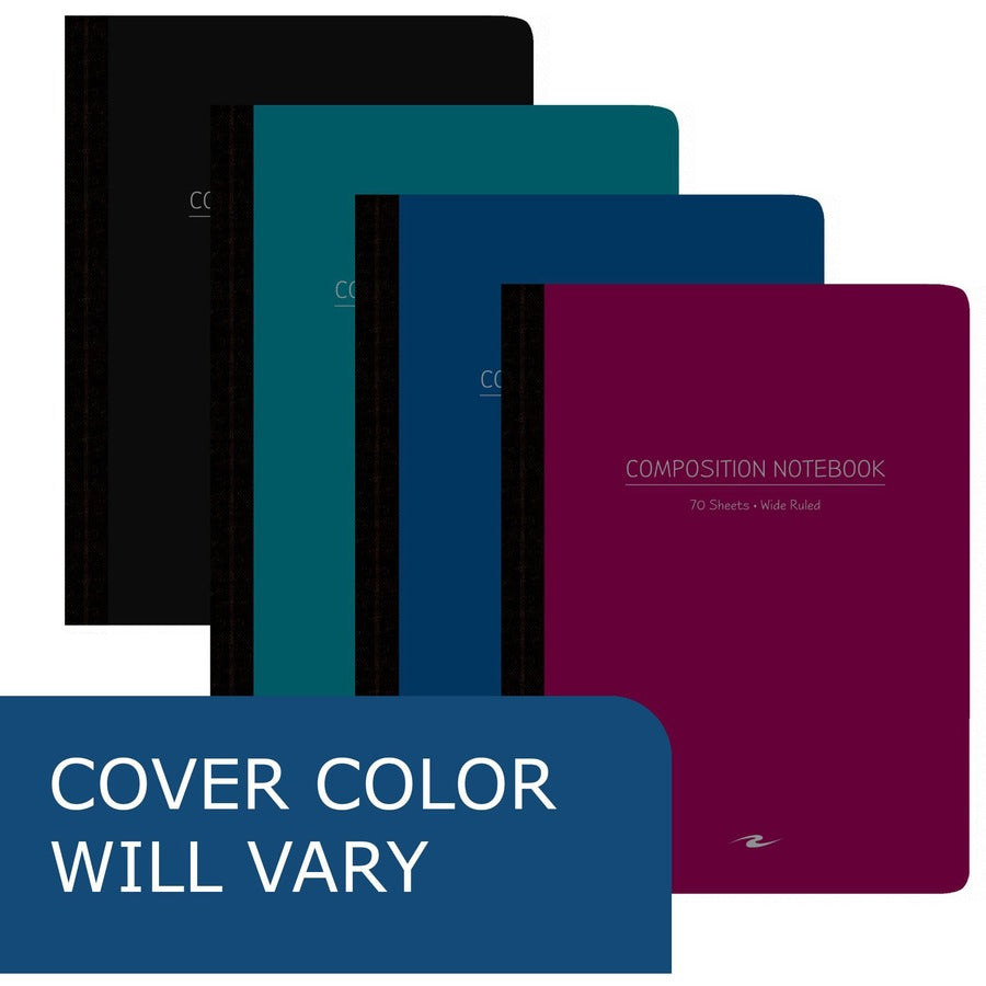 70 Sheets - 140 Pages - Printed - Sewn/Tapebound - Both Side Ruling Surface - Red Margin - 15 lb Basis Weight - 56 g/m² Grammage - 9 3/4" x 7 1/2" Sheet Size - 0.33" Height x 7.5" Width x 9.8" Length - White Paper - Black Binding - 1 Carton
