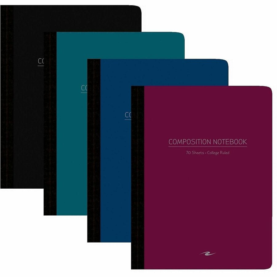70 Sheets - 140 Pages - Printed - Sewn/Tapebound - Both Side Ruling Surface - Red Margin - 15 lb Basis Weight - 56 g/m² Grammage - 9 3/4" x 7 1/2" Sheet Size - 0.33" Height x 7.5" Width x 9.8" Length - White Paper - Black Binding - 1 Carton