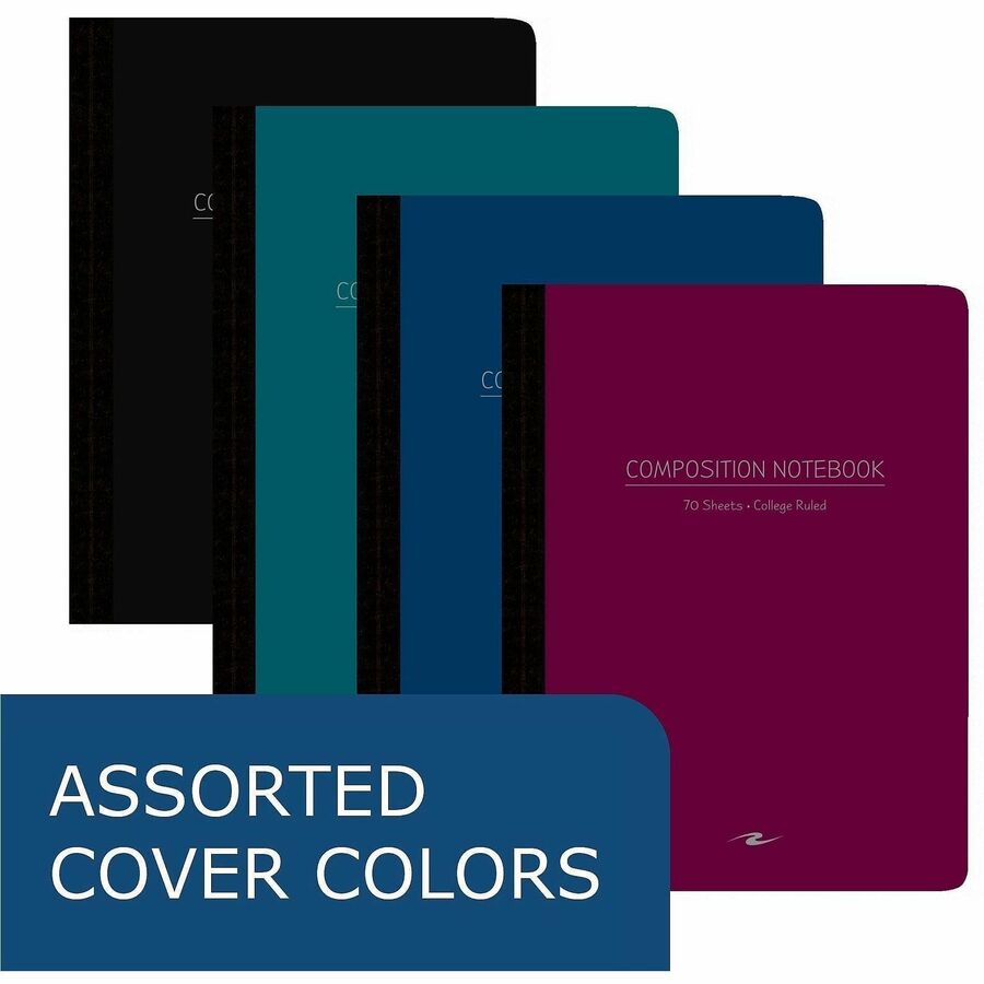 70 Sheets - 140 Pages - Printed - Sewn/Tapebound - Both Side Ruling Surface - Red Margin - 15 lb Basis Weight - 56 g/m² Grammage - 9 3/4" x 7 1/2" Sheet Size - 0.33" Height x 7.5" Width x 9.8" Length - White Paper - Black Binding - 1 Carton