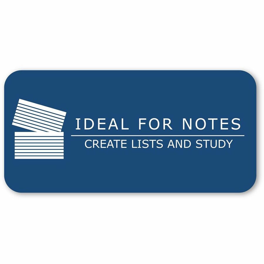 240 Sheets - 480 Pages - Printed - Front Ruling Surface - 43 lb Basis Weight - 160 g/m² Grammage - 5" x 3" Sheet Size - 5" Height x 3" Width x 1.5" Length - White Paper - 240/Tray - 1 Carton