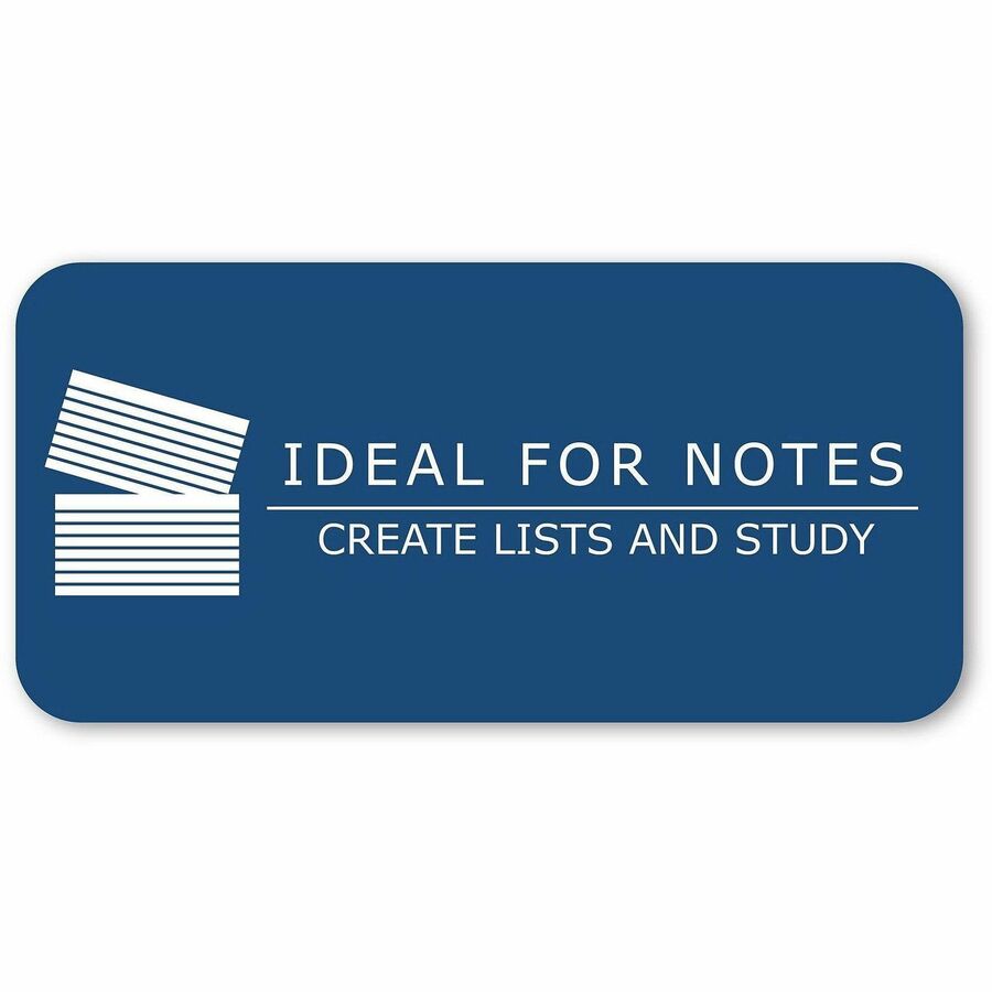 240 Sheets - 480 Pages - Printed - Front Ruling Surface - 43 lb Basis Weight - 160 g/m² Grammage - 5" x 3" Sheet Size - 5" Height x 3" Width x 1.5" Length - White Paper - 240/Tray - 1 Carton