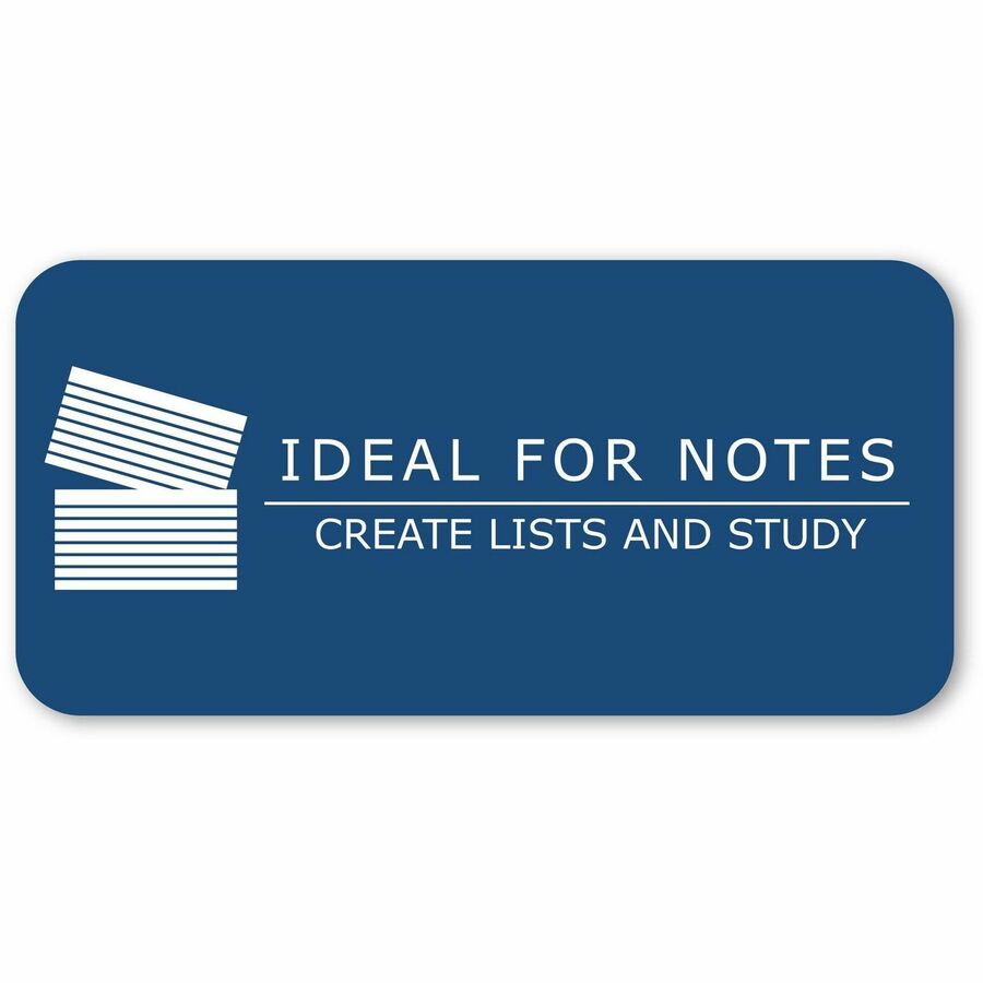 100 Sheets - 200 Pages - Plain - 43 lb Basis Weight - 160 g/m² Grammage - 5" x 3" Sheet Size - 0.75" Height x 5" Width x 3" Length - White Paper - 100/Pack - 1 Carton