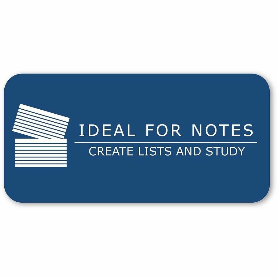 100 Sheets - 200 Pages - Plain - 43 lb Basis Weight - 160 g/m² Grammage - 5" x 3" Sheet Size - 0.75" Height x 5" Width x 3" Length - White Paper - 100/Pack - 1 Carton