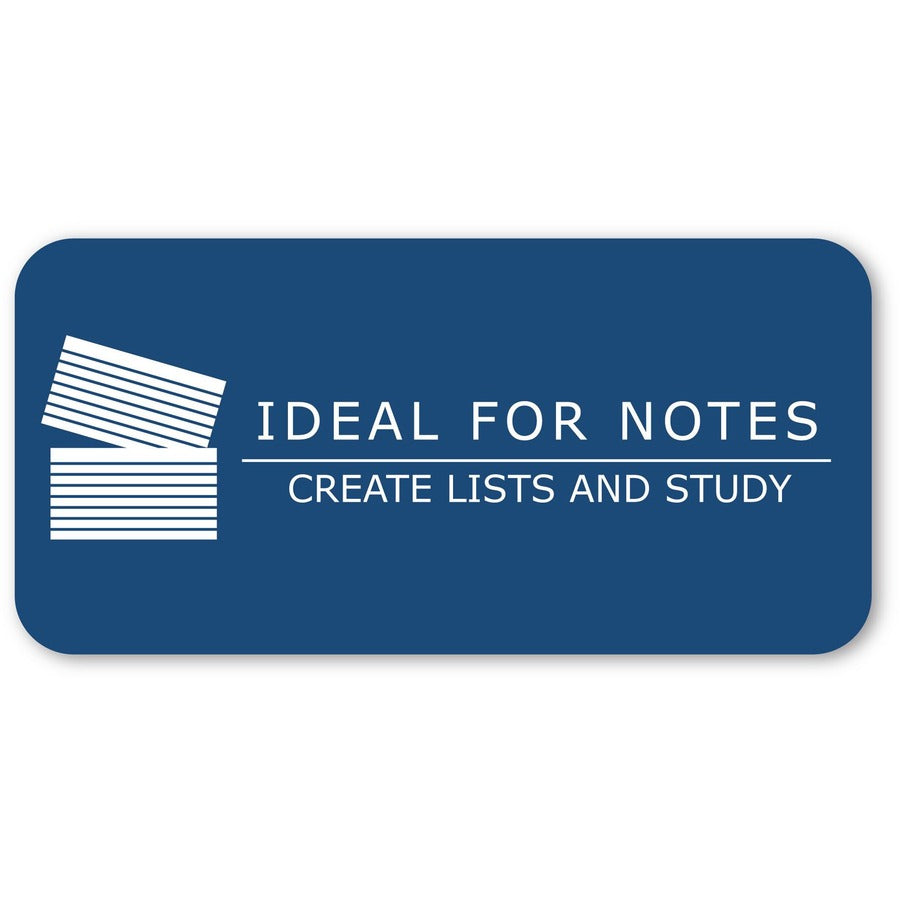 Roaring Spring EnviroNotes Index Cards, 6" x 4", White, Printed Front, Narrow Ruled, 100 Sheets per Pack, 36 Packs per Carton, Recycled Paper