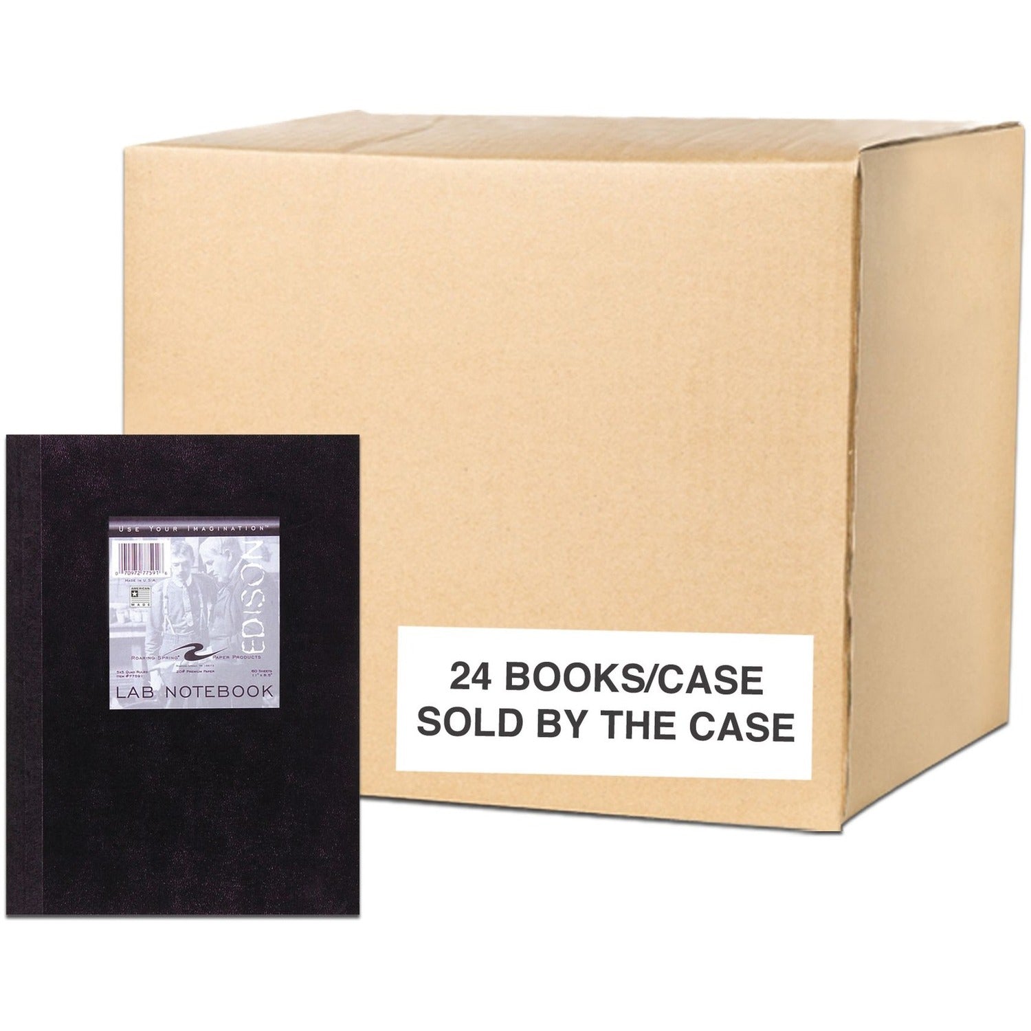 60 Sheets - 120 Pages - Printed - Sewn/Tapebound - Both Side Ruling Surface - 20 lb Basis Weight - 75 g/m² Grammage - 11" x 8 1/2" Sheet Size - 0.33" Height x 8.5" Width x 11" Length - White Paper - Laminated Cover - 24 / Carton