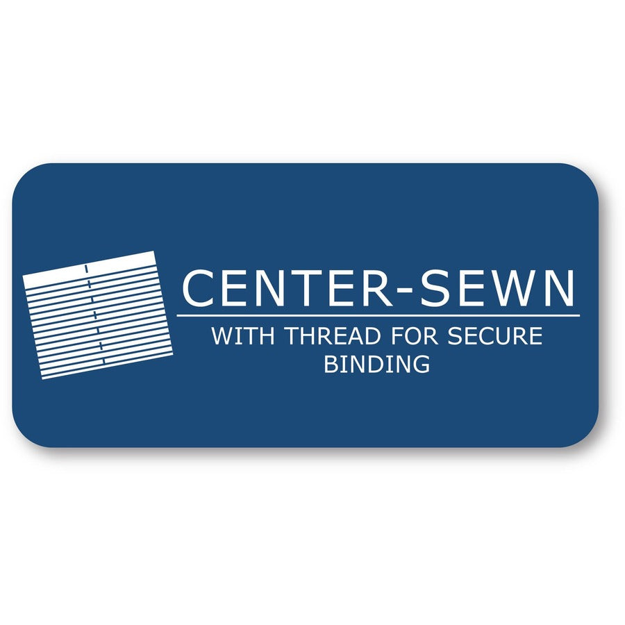 60 Sheets - 120 Pages - Printed - Sewn/Tapebound - Both Side Ruling Surface - 20 lb Basis Weight - 75 g/m² Grammage - 11" x 8 1/2" Sheet Size - 0.33" Height x 8.5" Width x 11" Length - White Paper - Laminated Cover - 24 / Carton