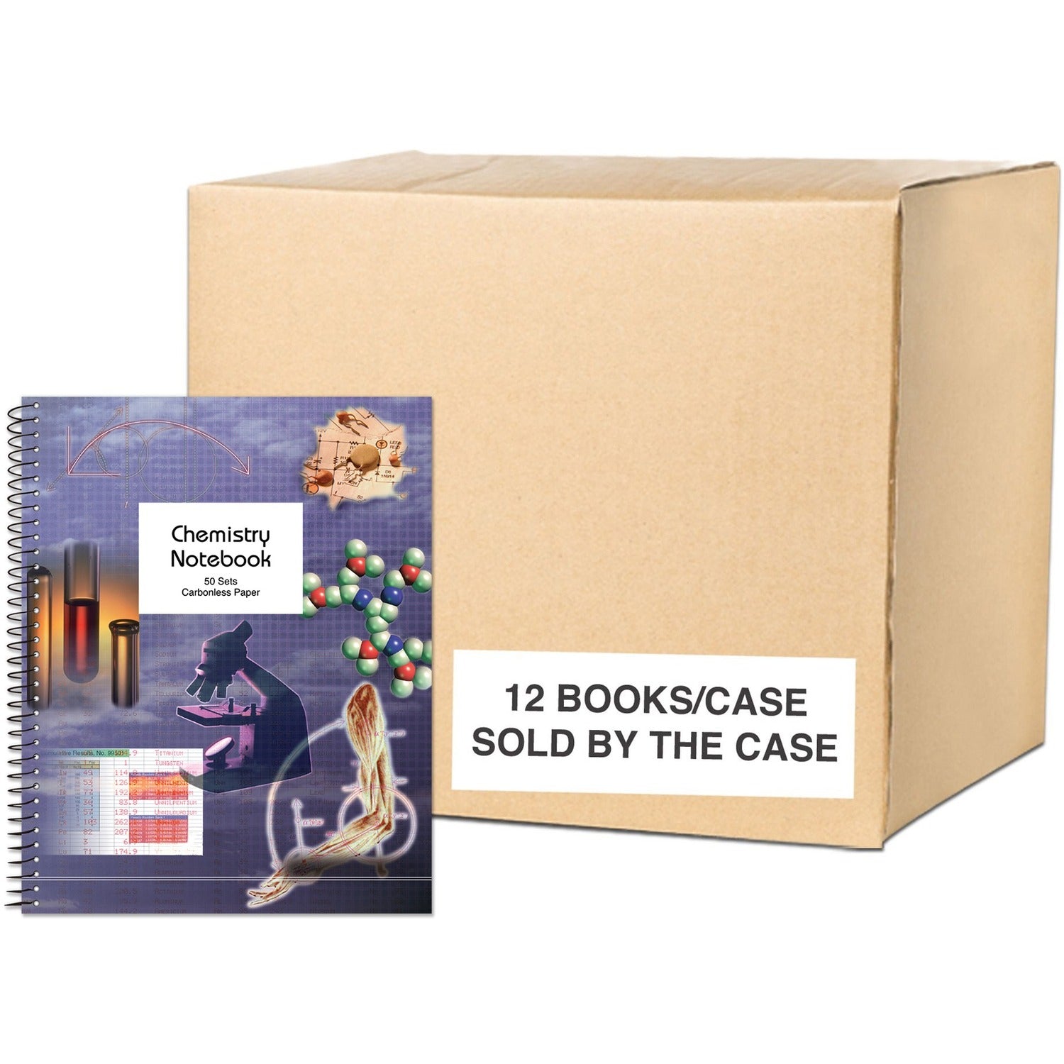 100 Sheets - 200 Pages - Printed - Spiral Bound - Front Ruling Surface - 15 lb Basis Weight - 56 g/m² Grammage - 11" x 8 1/2" Sheet Size - 0.33" Height x 8.5" Width x 11" Length - White, Blue Paper - Board Cover - 12 / Carton