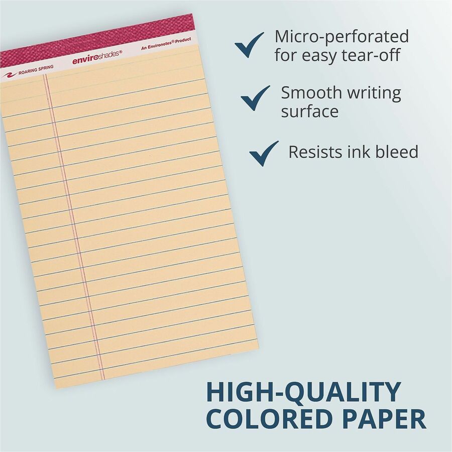 Roaring Spring Enviroshades Jr. Legal Pad