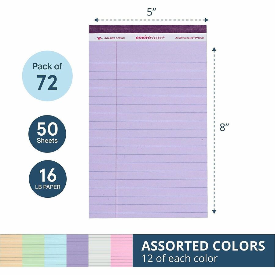 Roaring Spring Enviroshades Jr. Legal Pad
