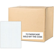 50 Sheets - 100 Pages - Printed - Glued - Both Side Ruling Surface - 15 lb Basis Weight - 56 g/m² Grammage - 11" x 8 1/2" Sheet Size - 0.25" Height x 8.5" Width x 11" Length - White Paper - Chipboard Cover - 72 / Carton