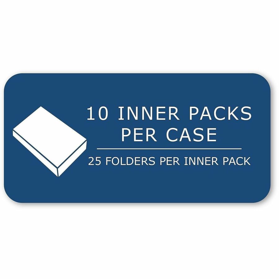Roaring Spring Letter Pocket Folder - 8 1/2" x 11" - 50 Sheets Capacity - 2 Internal Pocket(s) - 11 pt. - Dark Blue - 25/Box - 1 Carton