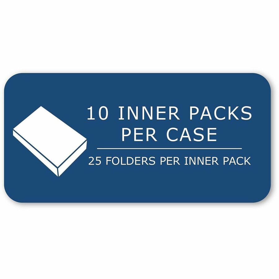 Roaring Spring Letter Pocket Folder - 8 1/2" x 11" - 50 Sheets Capacity - 2 Internal Pocket(s) - 11 pt. - White - 25/Box - 1 Carton