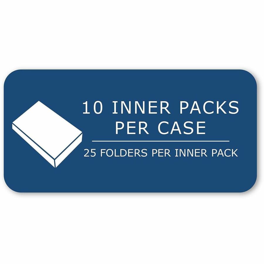 Roaring Spring Letter Pocket Folder - 8 1/2" x 11" - 50 Sheets Capacity - 2 Internal Pocket(s) - 11 pt. - Gold - 25/Box - 1 Carton
