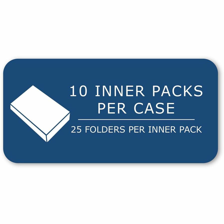 Roaring Spring Letter Pocket Folder - 8 1/2" x 11" - 50 Sheets Capacity - 2 Internal Pocket(s) - 11 pt. - Gold - 25/Box - 1 Carton