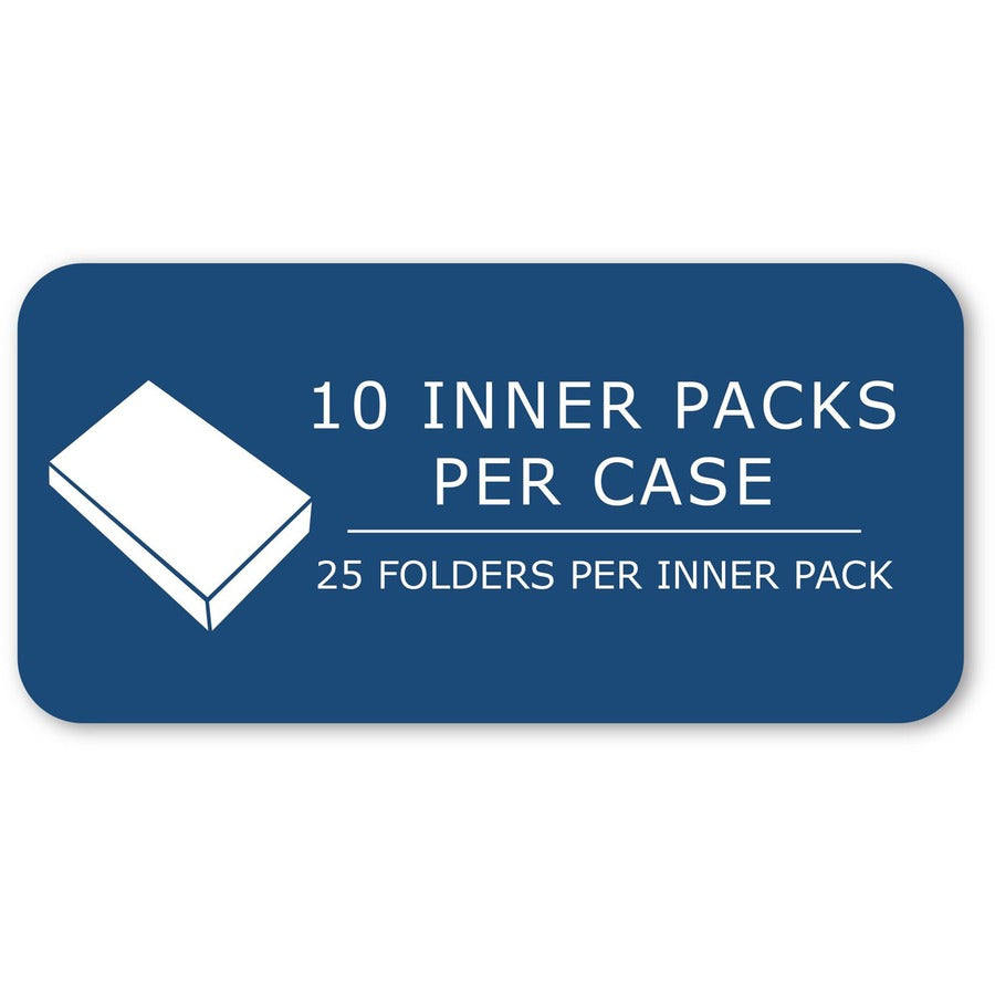 Roaring Spring Letter Pocket Folder - 8 1/2" x 11" - 50 Sheets Capacity - 2 Internal Pocket(s) - 11 pt. - Green - 25/Box - 1 Carton