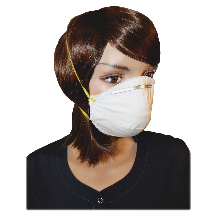 ProGuard Particulate Respirators - Universal - Mist, Dust, Respiratory, Pollen, Dust, Respiratory, Pollen Protection - White - Comfortable, Adjustable Nose-piece, Disposable, Disposable - 20/Box - 12 / Carton