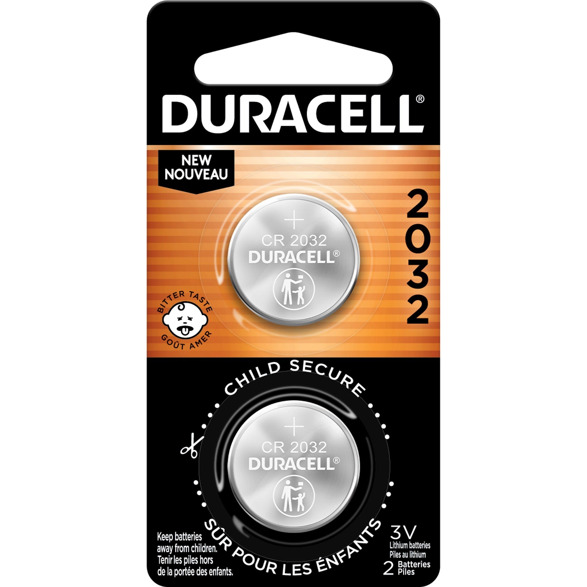 For Medical Equipment, Security Device, Health/Fitness Monitoring Equipment, Calculator, Watch, Keyfob Transmitter - CR2032 - 3 V DC - 2/Pack - 36 / Carton
