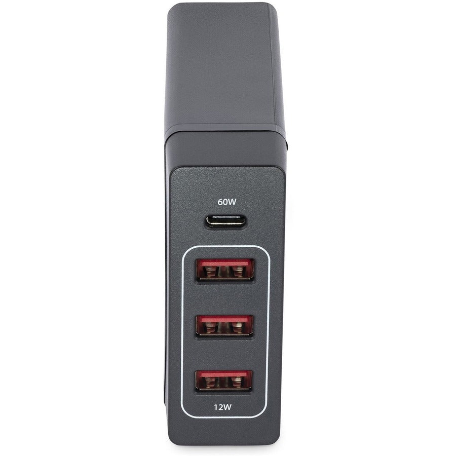StarTech.com 1 Port USB-C Desktop Charger with 60W Power Delivery - 3 USB Ports