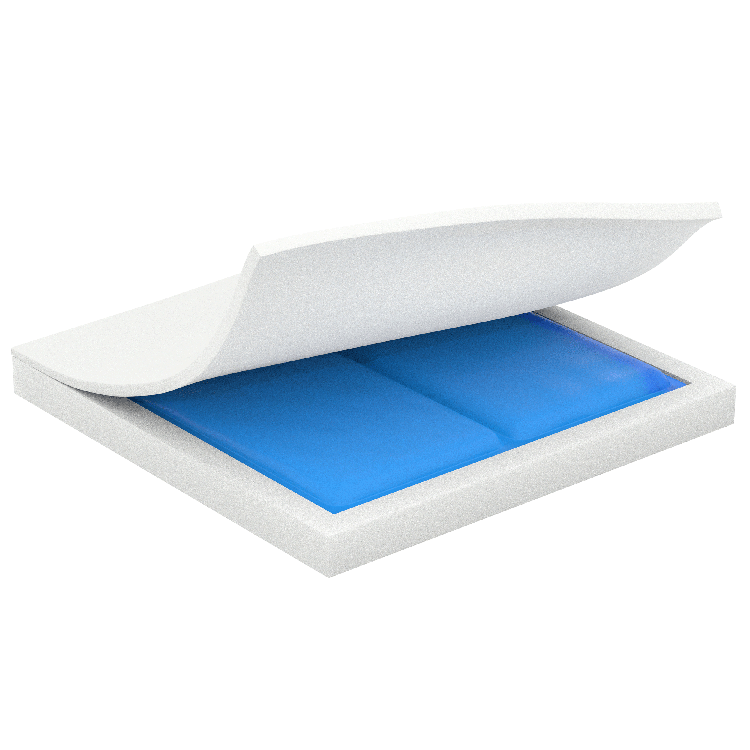 Ever-Soft Gel Foam Cushion, 20" x 16" x 2", Single, 1 Quantity per Box (Image for Reference Only – May Not Reflect Exact Size)