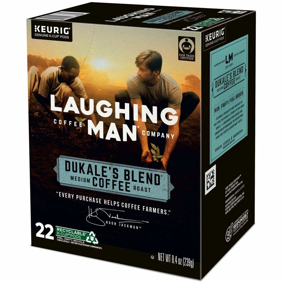 Compatible with Keurig K-Cup Brewer - Medium - K-Cup, Pod - Dukale's Blend, Arabica - Kosher - 22 / Box