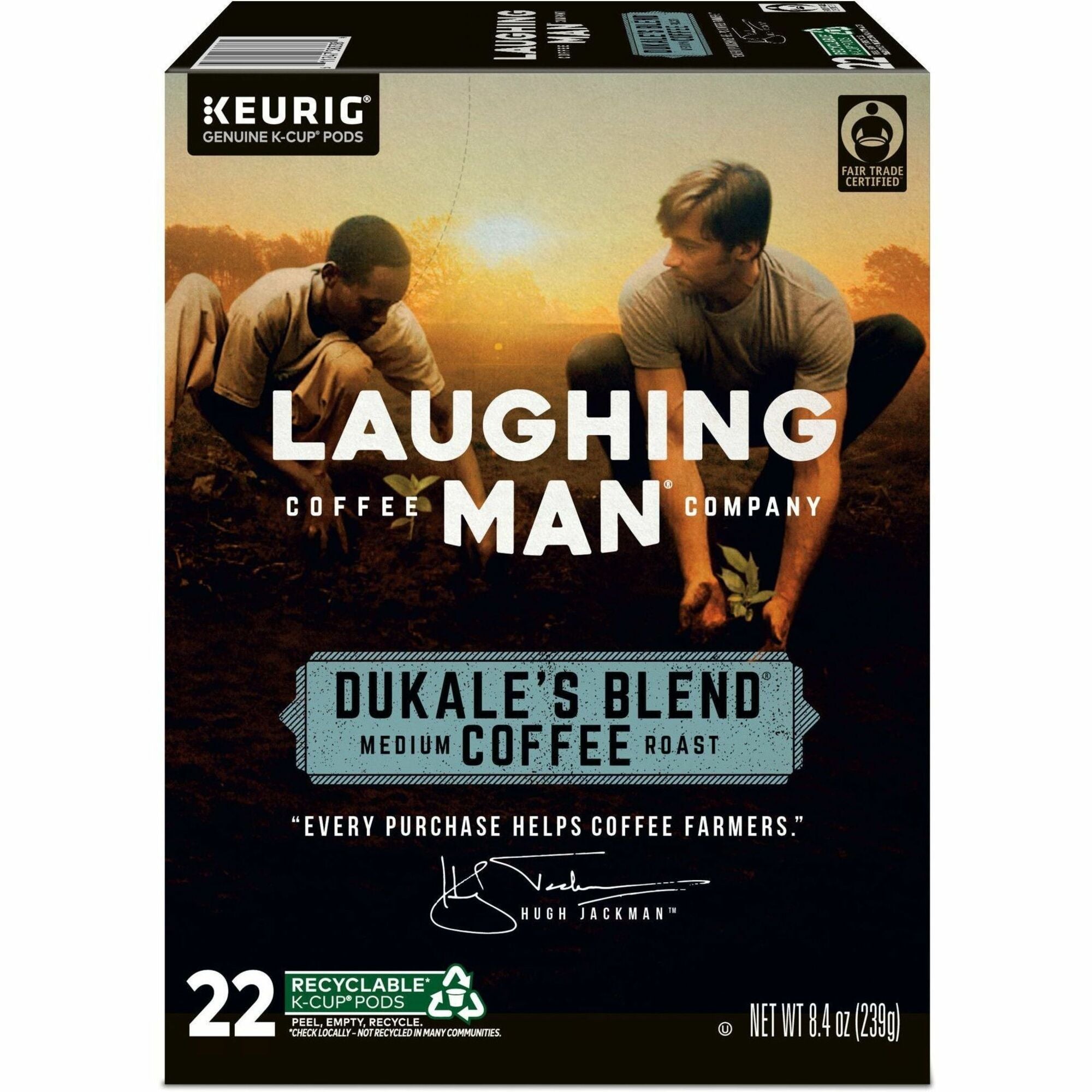 Compatible with Keurig K-Cup Brewer - Medium - K-Cup, Pod - Dukale's Blend, Arabica - Kosher - 22 / Box
