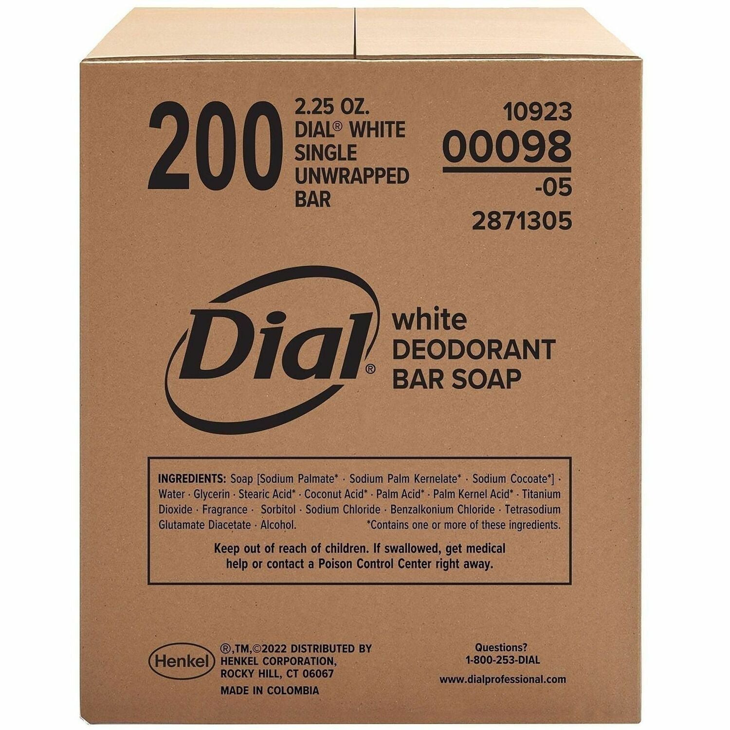 2.50 oz - Bacteria Remover - Hand, Skin - Antibacterial - White - Rich Lather, Deodorize - 200 / Carton