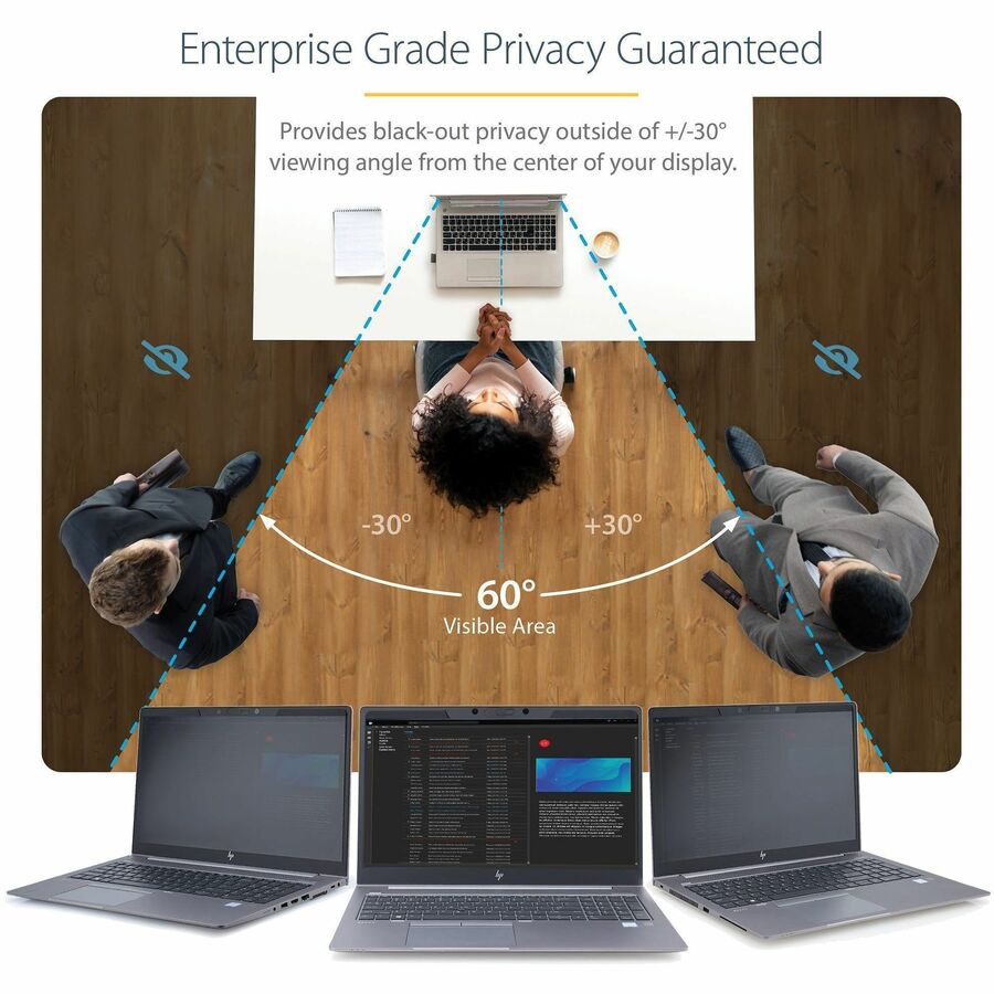 StarTech.com Privacy Screen Filter Black, Transparent