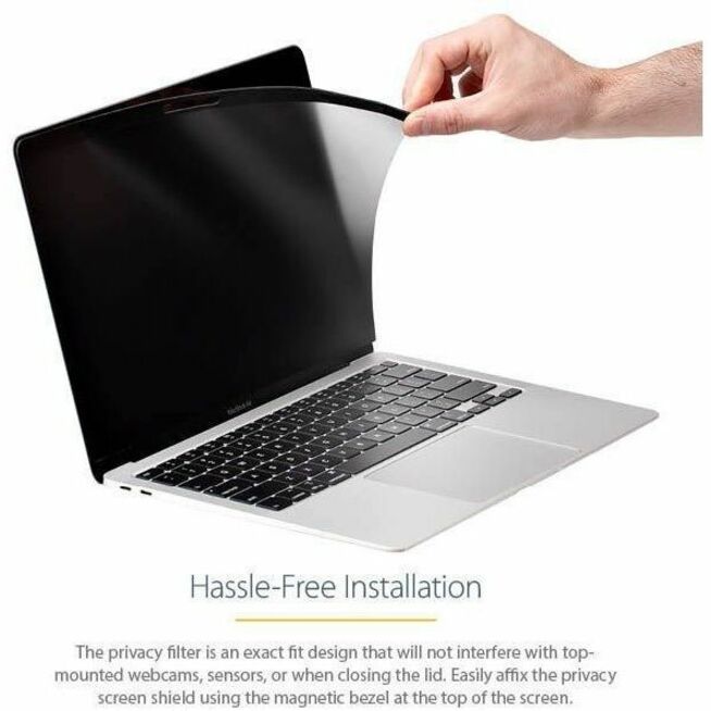 StarTech.com Privacy Screen Filter Transparent - For 13" Widescreen LCD MacBook - 16:10 - Dust Resistant, Scratch Resistant, Fingerprint Resistant - Plastic - Anti-glare - 1 Each - TAA Compliant